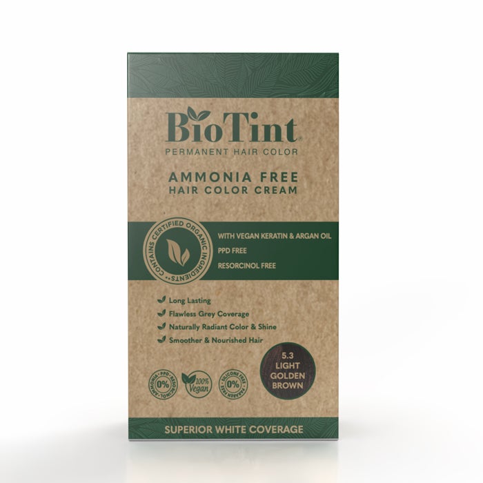 Biotint Permanent Hair Color 5.3 Light Golden Brown 1s
